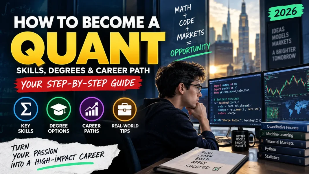 How to Become a Quant: Skills, Degrees & Career Path 2026 How to become a quant in 2026 with math, coding, finance skills, degrees, and career paths